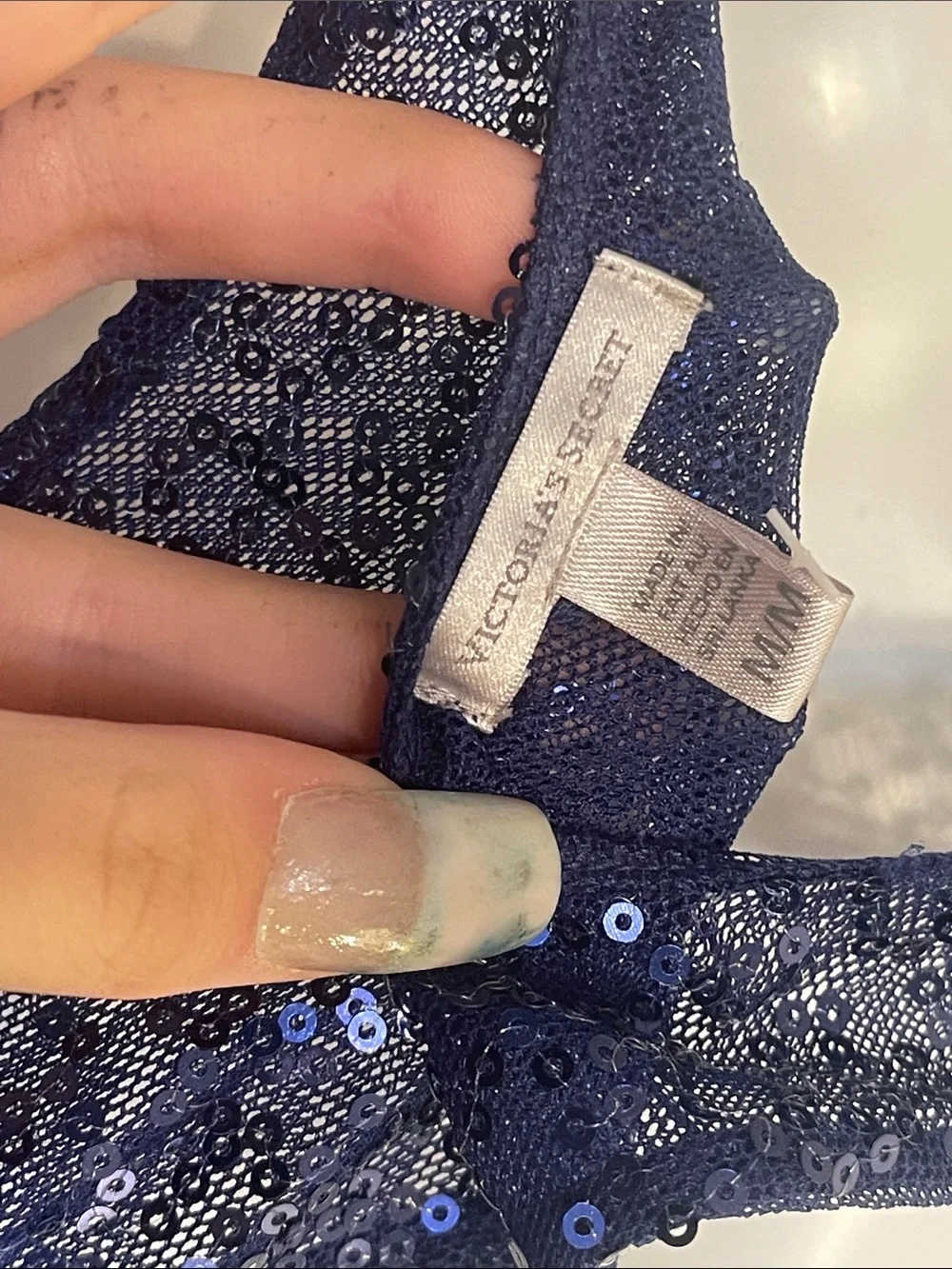 Victoria's Secret Navy Sequin Tank Dress